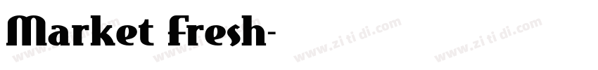 Market Fresh字体转换